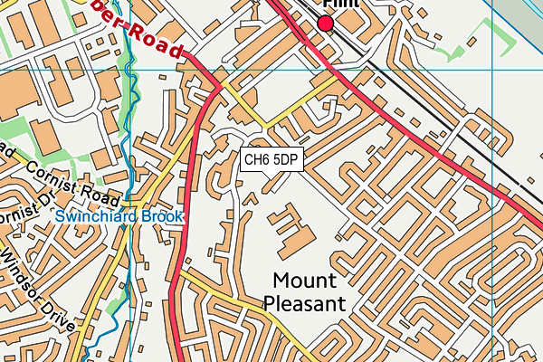 CH6 5DP map - OS VectorMap District (Ordnance Survey)