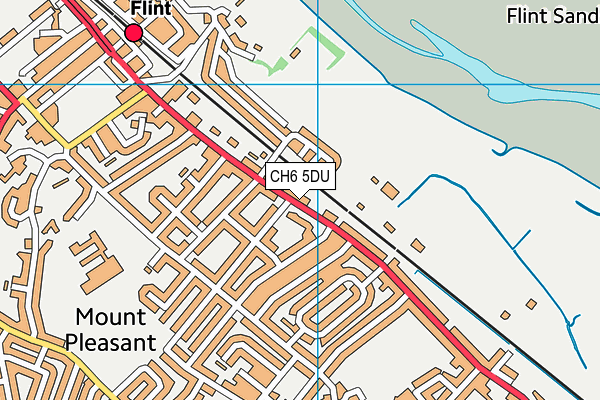 Ysgol Gymraeg Croes Atti map (CH6 5DU) - OS VectorMap District (Ordnance Survey)
