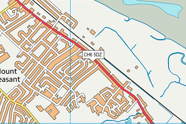 CH6 5DZ map - OS VectorMap District (Ordnance Survey)