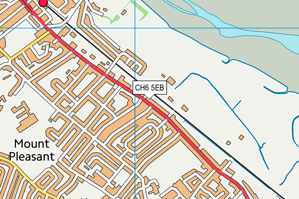 CH6 5EB map - OS VectorMap District (Ordnance Survey)