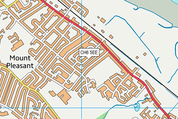 CH6 5EE map - OS VectorMap District (Ordnance Survey)
