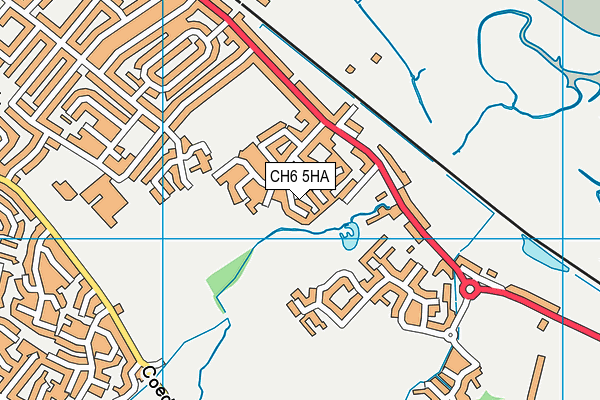CH6 5HA map - OS VectorMap District (Ordnance Survey)