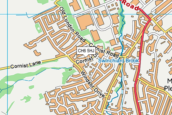 CH6 5HJ map - OS VectorMap District (Ordnance Survey)