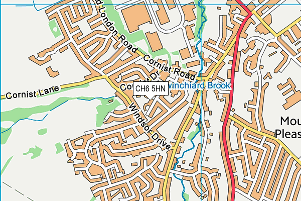CH6 5HN map - OS VectorMap District (Ordnance Survey)