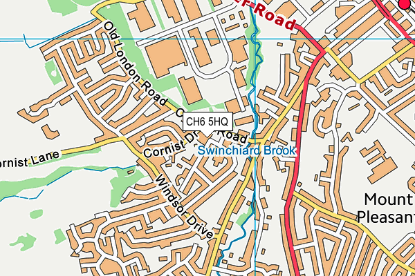 CH6 5HQ map - OS VectorMap District (Ordnance Survey)