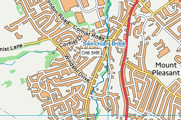 CH6 5HR map - OS VectorMap District (Ordnance Survey)