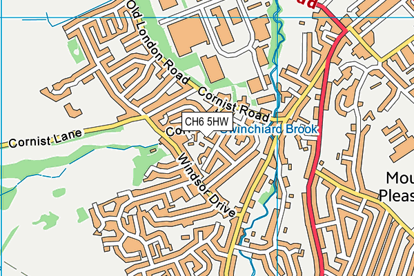 CH6 5HW map - OS VectorMap District (Ordnance Survey)