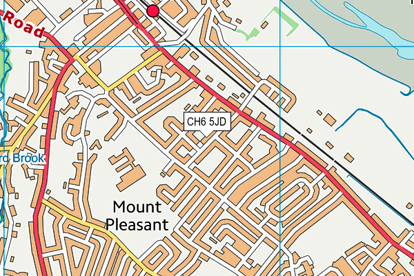 CH6 5JD map - OS VectorMap District (Ordnance Survey)