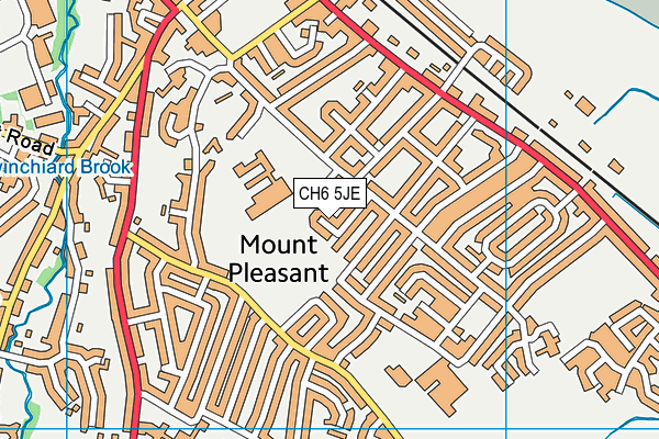 CH6 5JE map - OS VectorMap District (Ordnance Survey)