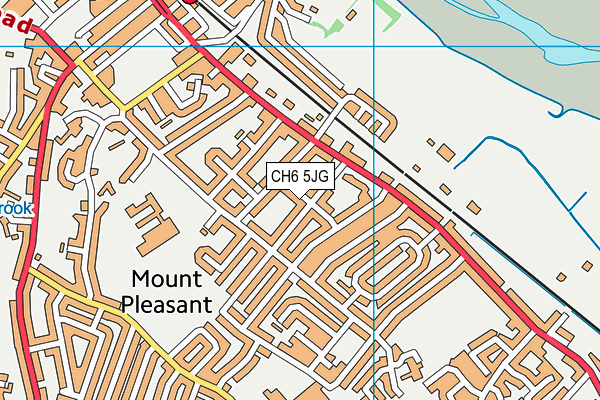 CH6 5JG map - OS VectorMap District (Ordnance Survey)