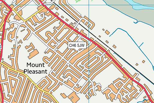 CH6 5JW map - OS VectorMap District (Ordnance Survey)