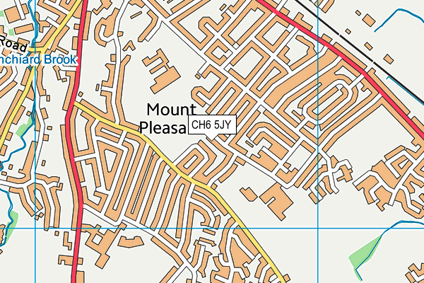 CH6 5JY map - OS VectorMap District (Ordnance Survey)