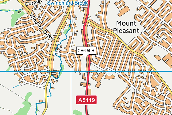 CH6 5LH map - OS VectorMap District (Ordnance Survey)