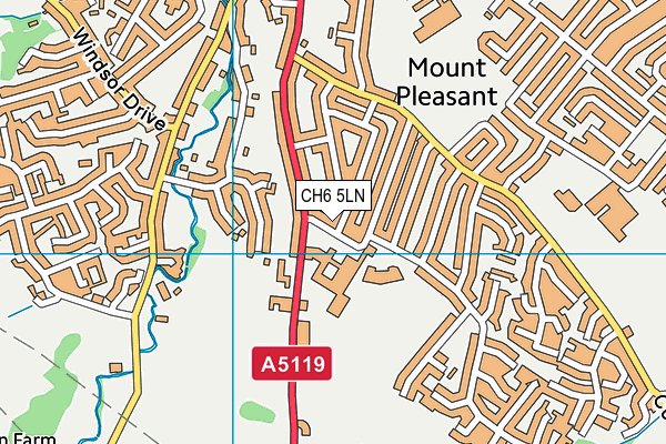 CH6 5LN map - OS VectorMap District (Ordnance Survey)