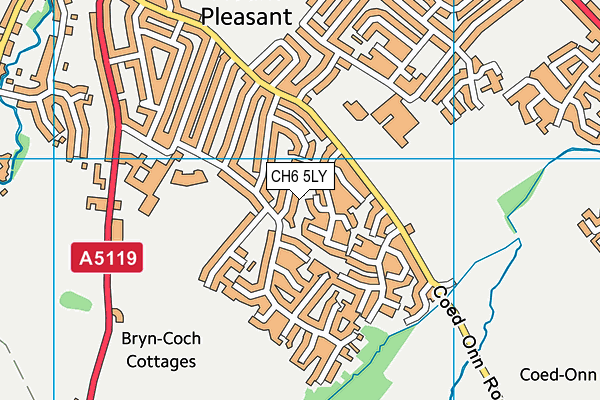 CH6 5LY map - OS VectorMap District (Ordnance Survey)