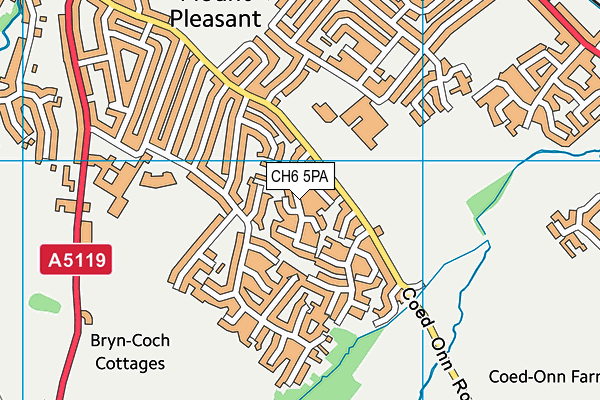 CH6 5PA map - OS VectorMap District (Ordnance Survey)