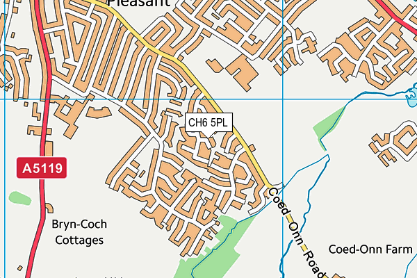 CH6 5PL map - OS VectorMap District (Ordnance Survey)