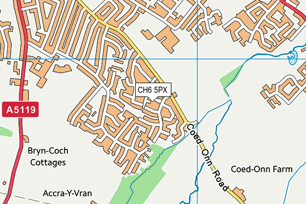 CH6 5PX map - OS VectorMap District (Ordnance Survey)