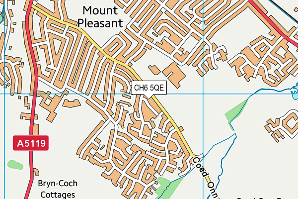 CH6 5QE map - OS VectorMap District (Ordnance Survey)