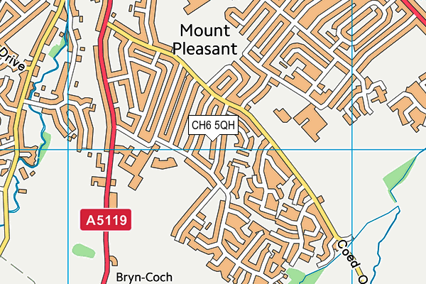 CH6 5QH map - OS VectorMap District (Ordnance Survey)