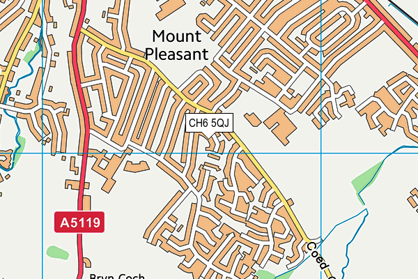 CH6 5QJ map - OS VectorMap District (Ordnance Survey)