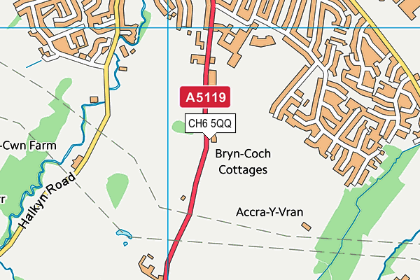 CH6 5QQ map - OS VectorMap District (Ordnance Survey)