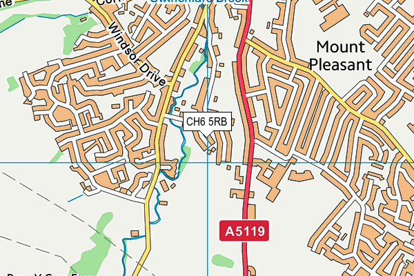 CH6 5RB map - OS VectorMap District (Ordnance Survey)