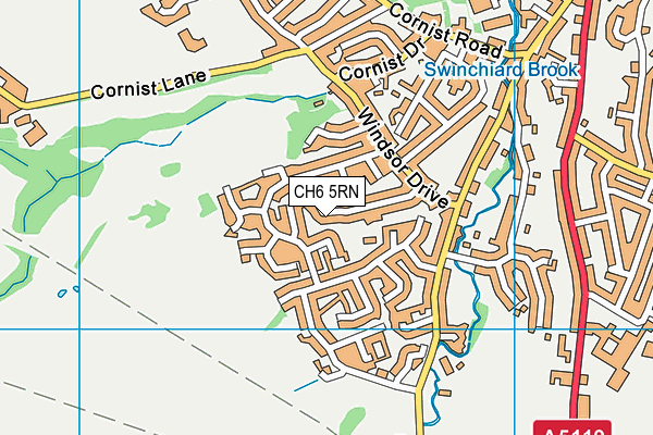 CH6 5RN map - OS VectorMap District (Ordnance Survey)