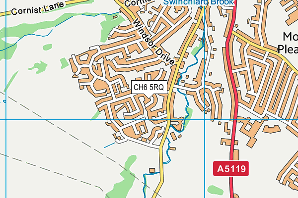 CH6 5RQ map - OS VectorMap District (Ordnance Survey)