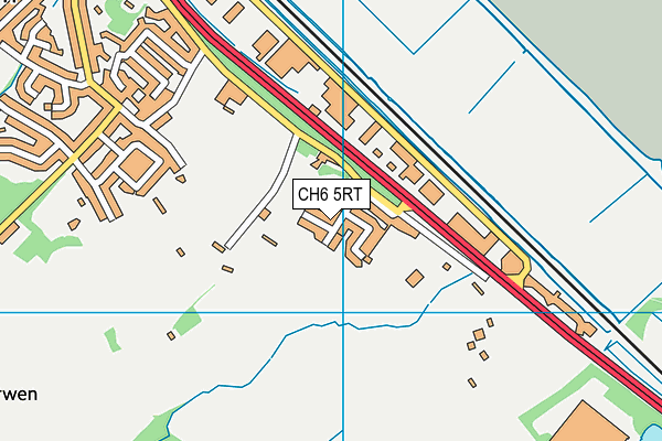 CH6 5RT map - OS VectorMap District (Ordnance Survey)