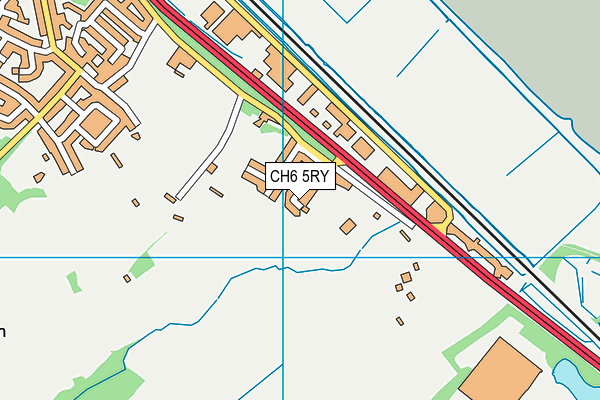 CH6 5RY map - OS VectorMap District (Ordnance Survey)