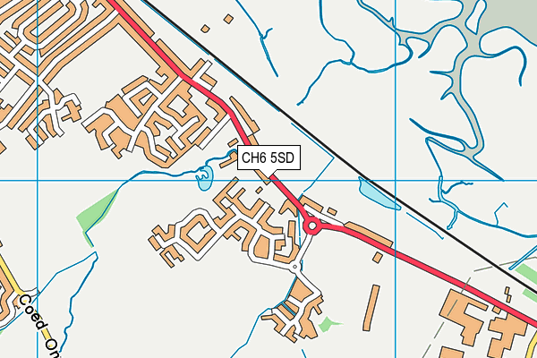 CH6 5SD map - OS VectorMap District (Ordnance Survey)