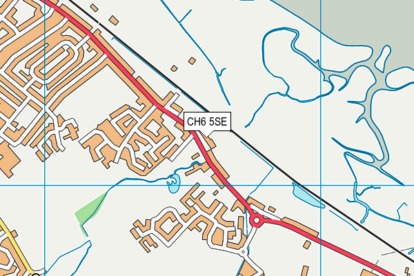 CH6 5SE map - OS VectorMap District (Ordnance Survey)