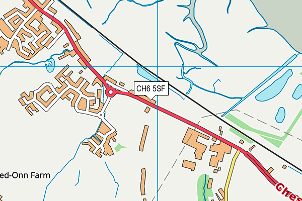 CH6 5SF map - OS VectorMap District (Ordnance Survey)