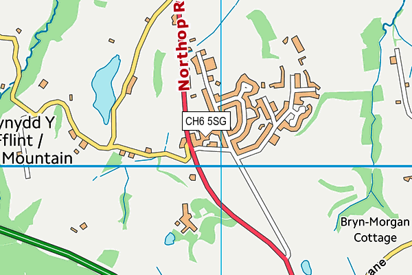 CH6 5SG map - OS VectorMap District (Ordnance Survey)