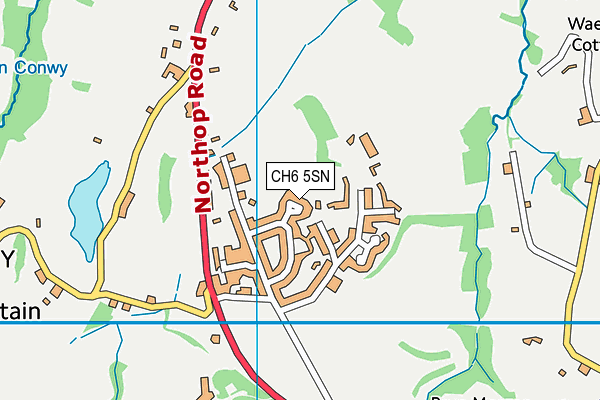 CH6 5SN map - OS VectorMap District (Ordnance Survey)