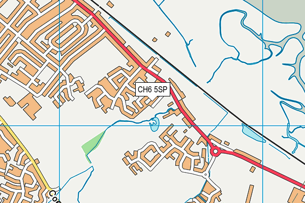 CH6 5SP map - OS VectorMap District (Ordnance Survey)