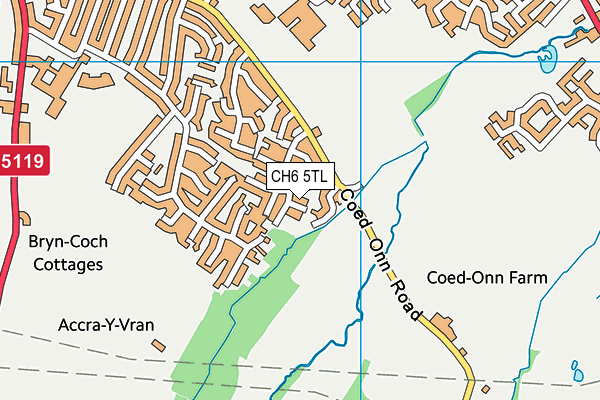 CH6 5TL map - OS VectorMap District (Ordnance Survey)