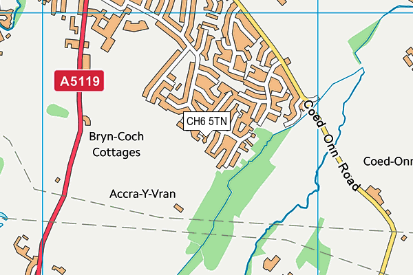 CH6 5TN map - OS VectorMap District (Ordnance Survey)