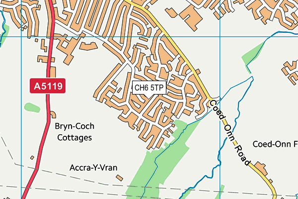 CH6 5TP map - OS VectorMap District (Ordnance Survey)