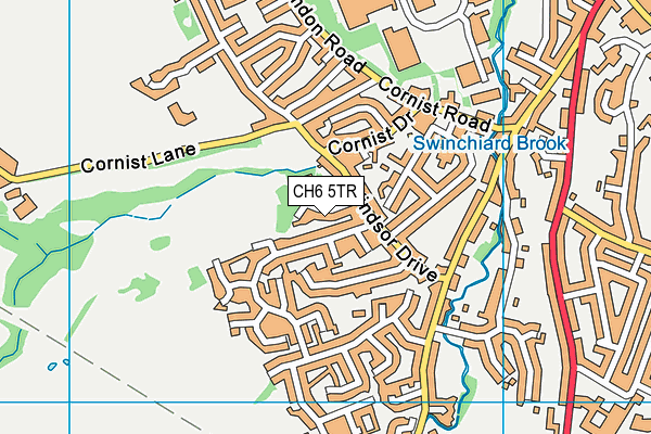 CH6 5TR map - OS VectorMap District (Ordnance Survey)