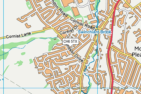 CH6 5TX map - OS VectorMap District (Ordnance Survey)