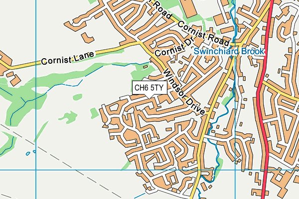 CH6 5TY map - OS VectorMap District (Ordnance Survey)