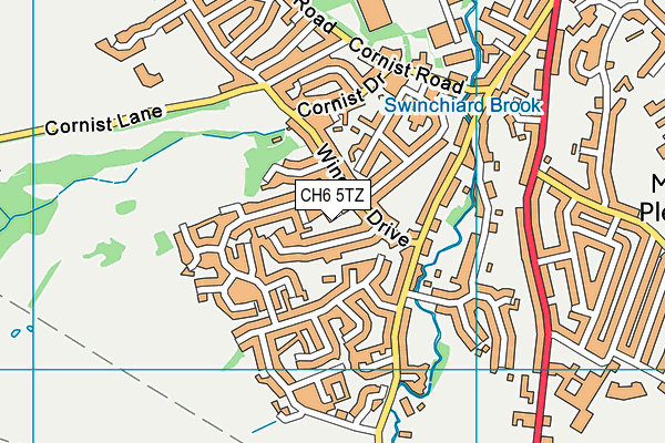 CH6 5TZ map - OS VectorMap District (Ordnance Survey)