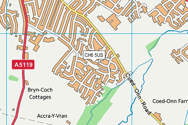 CH6 5US map - OS VectorMap District (Ordnance Survey)