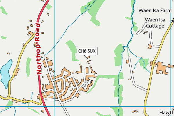 CH6 5UX map - OS VectorMap District (Ordnance Survey)