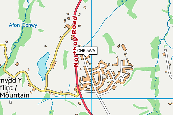 CH6 5WA map - OS VectorMap District (Ordnance Survey)