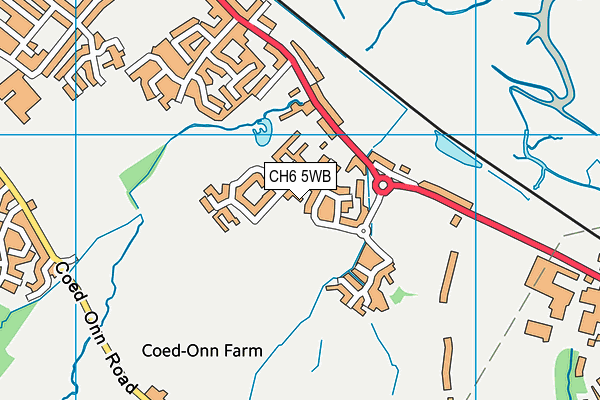 CH6 5WB map - OS VectorMap District (Ordnance Survey)