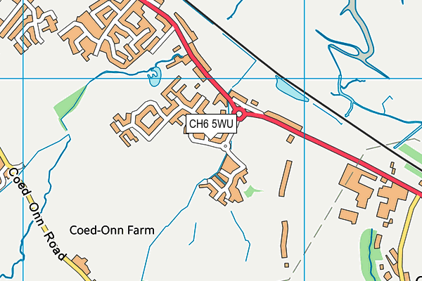 CH6 5WU map - OS VectorMap District (Ordnance Survey)