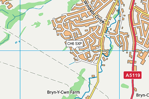 CH6 5XP map - OS VectorMap District (Ordnance Survey)